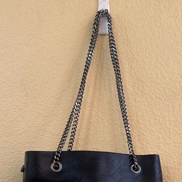 Aimee Kestenberg Black Quilted Leather Convertible Chain Crossbody Bag EUC! - Picture 10 of 15
